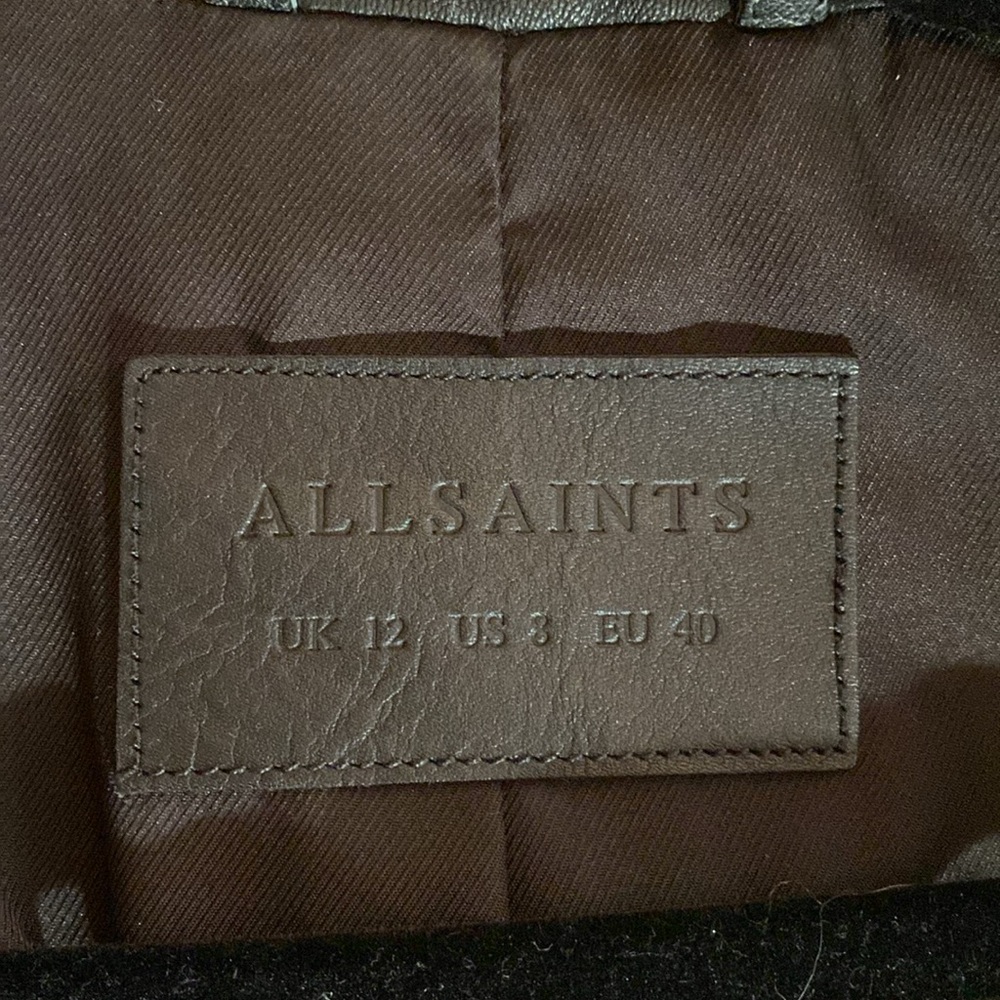 All Saints cargo leather jacket 8 - Picture 2 of 2